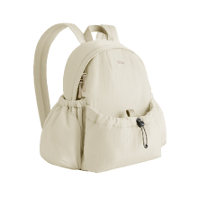 Beneunder LC183, Uitschuifbare Rugzak 10 L, Waterdichte & Lichtgewicht Reistas met Uitschuifbare Capaciteit, Anti Spat & Verborgen Vakken voor Woon werkverkeer/Wandelen, Unisex Essentials, Beige F