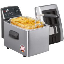 Fritel Friteuse   Turbo SF® 4170   Friteuse met filterdeksel   Friteuse voor olie en vast vet   Friteuse voor 2 4 personen met kijkvenster   2400 W   3 L
