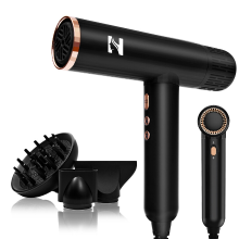NICEBAY DW 9041 ionische haardroger 1900 W 110000 RPM hogesnelheids borstelloze motor met diffuser voor krullend haar   professionele lage geluidsniveau lichtgewicht haardroger voor vrouwen, sneldrogend voor thuis reizen salon