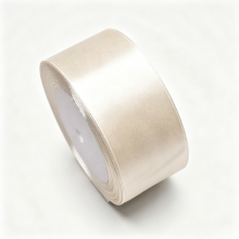 2 Stuks satijngeschenkriem, 22 m, 40 mm breed, ivoorkleurig, voor bruiloft, knutselen en cadeauverpakking, bruiloftsdecoratie en bloemstukken, stijl B