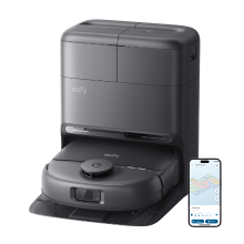 Eufy C28 Omni, robotstofzuiger met dweil, HydroJet zelfreinigende rollerdweil, krachtige zuigkracht van 15.000 Pa, 5 in 1 robotstofzuiger  en dweilcombinatie voor thuis, Zero Tangle ontwerp, AI obstakelvermijding