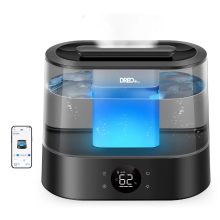 DREO slimme ultrasone luchtbevochtiger – 4 L watertank, 30 uur werktijd, app bediening, 6 nevelstanden, ultrastil, aromaverspreider, eenvoudig bovenaan te vullen, HHM010S