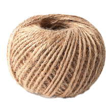 MADLAND 50 m tuin hennep touw, 2 mm diameter, voor het bundelen van pakketten en het vastbinden van tuinplanten; natuurlijk jute touw, geschikt voor klimplanten, handwerk, doe het zelf decoratie en weven (1 rol)