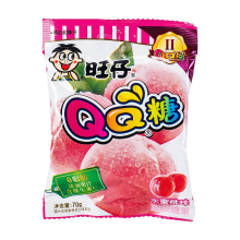 WANT WANT Wangzi QQ candy Perzikensmaak 70 g