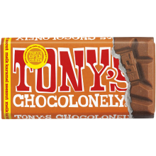 Tony's Chocolonely Melk Chocolade Reep Karamel Zeezout   90 g