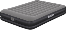 Bestway Tritech Luchtbed Queen met Ingebouwde USB Pomp   80 inch x 60 inch x 14 inch (2,03 m x 1,52 m x 36 cm), Grijs
