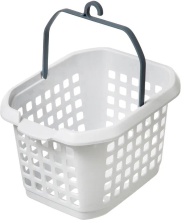 5Five Peg Basket Hugger   Wit, 22 x 13 x 17 cm