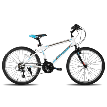 Bamcbase, Sprague, 21 versnellingen mountainbike voor volwassenen, frame van hi tens steel, sportfiets MTB voor heren en dames, wit, 26 inch