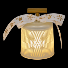 Feeric Lights & Christmas Decoratieve Glazen Bel Lamp   12,5 cm, Assortiment Kleuren