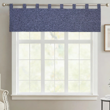 MEROPE Polyester tafelloper met denimlook, blauw, 142x35,5cm, 1 stuk