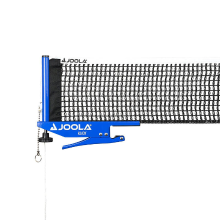 JOOLA KLICK tafeltennisnet   indoor tafeltennis set vrije tijd sport   klemtechniek   in hoogte verstelbaar met borgschroef, blauw, 183 x 15,25 cm.