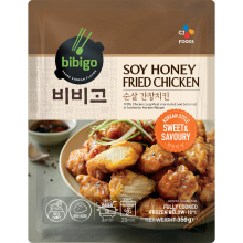 Bibigo Koreaanse Stijl Gebakken Kip met Soja  en Honingsaus 350 g/pak