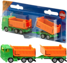 Siku speelgoedmodel vrachtwagen met kiepbak en aanhanger   meerkleurig, 7,80 x 19,70 x 3,00 cm