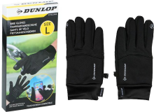 Dunlop Fietshandschoenen   Touchscreen Compatibel, Maat L, Zwart