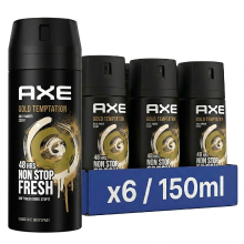 AXE Deospray   Gold Temptation 150 ml (6 Pack)