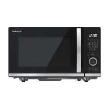 SHARP Magnetron met platte bodem   20 L, 800 W, Zwart, YC QS204AE B