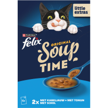 Felix soep vis kattenvoer 6 x 48 g