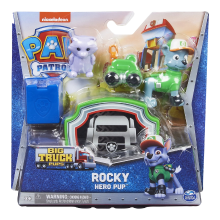Spin Master Paw Patrol Big Truck Pups Actiefiguur Rocky   Inclusief drone en accessoires