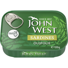 John West MSC sardines in olijfolie   120 g