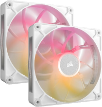 Corsair iCUE LINK RX140 MAX RGB computerbehuizingventilator, 14 cm, wit, 2 stuks