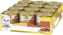 Gourmet Gold Eiwitrijk Kattenvoer in Blik Kalkoen & Eend 24 x 85 g
