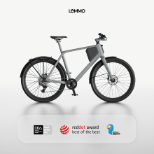 LEMMO One Ride Core L Grijs E Bike, 27,5