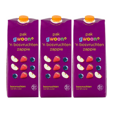 G'woon Zappie Bosvruchten Sap   1,5 L x3