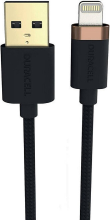 Duracell USB7012A Lightning kabel Zwart