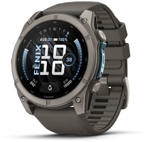 GARMIN Fenix 9 AMOLED scherm 51 mm   multisport GPS smartwatch   zwart/grijs titanium