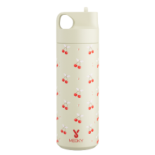 Meoky 19 oz Active Cup met handgreep en tuit – White Cherry