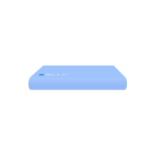 BLUE BOX BLUEBOX N2 Kussen Traagschuimkussen, 8 cm Hoofd  en Neksteunkussen voor Studenten, Studentenhuis, Hotels en Volwassenen