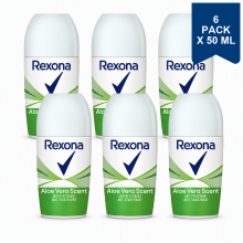 Rexona Roll on Deo Aloe Vera 50 ml (6 Pack)