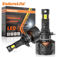 ENdureLite 2 stuks verpakte H4 LED lampen, 20.000 Lm helderheid voor koplampen, eenvoudig plug and play, IP68 waterdicht, efficiënt koelsysteem