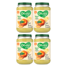Olvarit 6 maanden+ appel banaan sinaasappel 200 g * 4