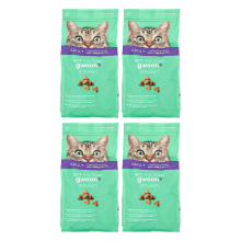 G'woon knapperige vlees  en visbrokjes voor volwassenen 2 kg * 4