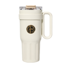 BUFFi5 JOY 316 RVS badge drinkbeker, wit, 1000 ml