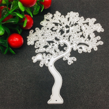 WhereHike Big Tree Metalen Uitkniptjes, Scrapbooking DIY Sjabloon, Koolstofstaal, Decoratief