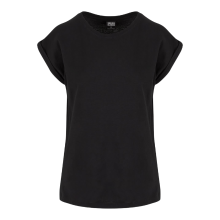 Urban Classics dames T shirt met verlengde schouders zwart XS