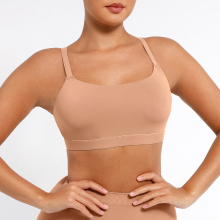 Feelingirl Dagelijkse draadloze onzichtbare vierkante hals bh   huidkleur   XL