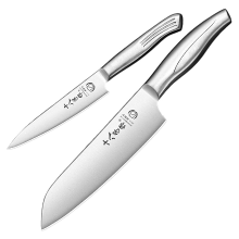 SHI BA ZI ZUO multifunctionele fruitmessenset (koksmes + fruitmes) keukenmessenset voor thuisgebruik