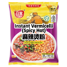 Bai Jia Instant vermicelli (pittig Hot) 105g