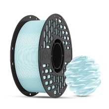 CAILAB PLA Silk 3D printer Filament, Effen kleur   Crèmeblauw