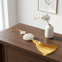 Huacan Oud Hanfu Draak Feniks Dubbele Spikes Kwastjes Taille Hanger Voor Mannen En Vrouwen Koppel Taille Accessoires Hanger Accessoires Goud