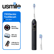 Usmile Y10 Elektrische Tandenborstel met Slim Scherm, 4 Reinigingsstanden, Slimme Sonische Tandenborstel met Timer en Druksensor, Eén Oplaadbeurt Duurt 180 Dagen