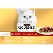 Gourmet Gold premium kattenvoer heerlijke kattensnack blikjes 12 x 85 g