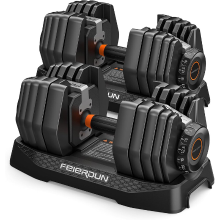 YOSHINO CELEBRATIONDUN 2x24 kg (52,5 lb), Verstelbare halters | Slimme kliktechnologie voor snelle wissel, antislipgreep, ideaal voor thuis, kantoor, sportschool, lichaamsbeweging