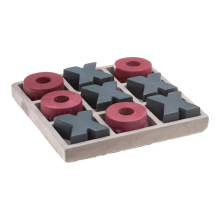 Atmosphera Tic Tac Toe Spel   Beton, 15 cm