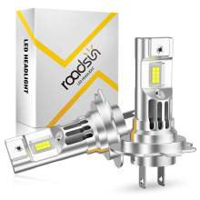 Roadsun H7 lamp, zonder adapter, plug and play, snelle ventilator, 6500K witte koplamp  of nevelampen, 500% helderheid