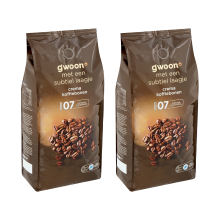 G'woon Crema Koffiebonen   1000 g x2