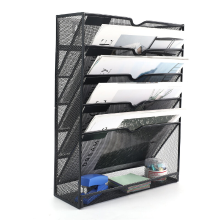 Senhoglb A4 wandmappenhouder van gaas, 6 vaks, zwart, jaarwissel aanbieding, top cadeaukeuzes